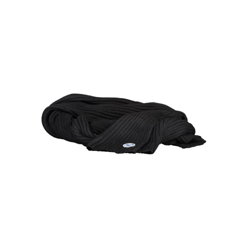 North Sails Ribbed Knit Scarf Black Men Black Scarves